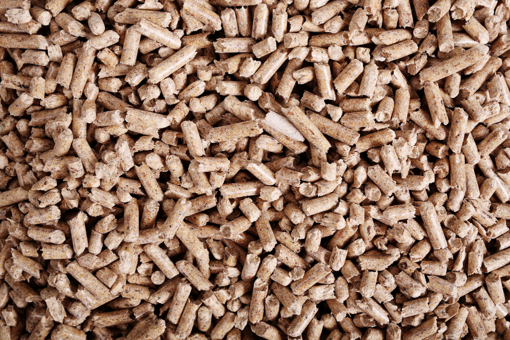 Photo of a pile of wood pellets for smoking meats.
