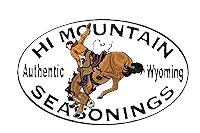 Hi Mountain Seasonings logo from Wyoming. New Mexico stlye jerky sheets.